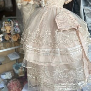 Light Pink Baptism Dress, a two piece!